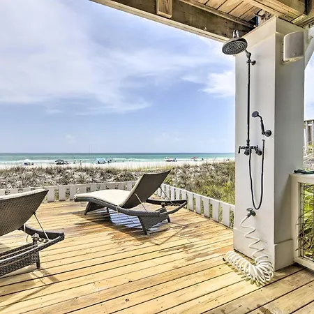 Luxe, Beachfront Pcb Home With Decks And Grill!